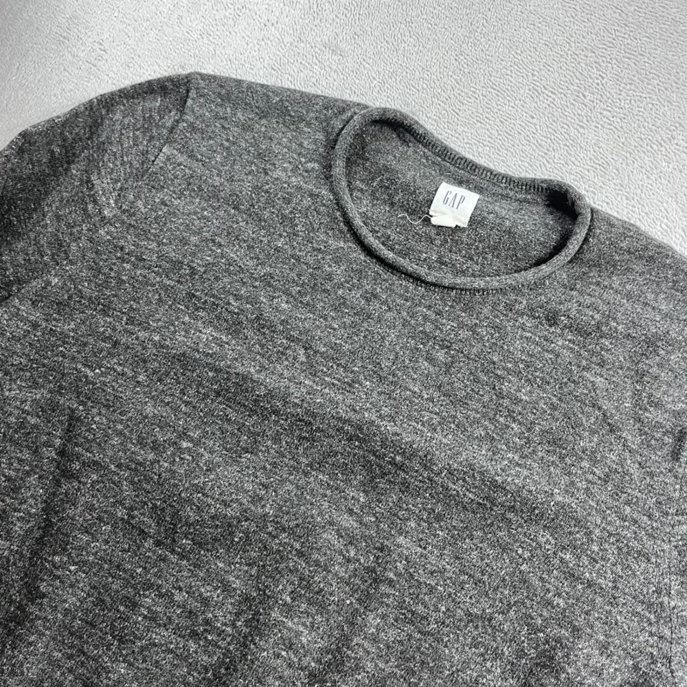 Gap Mens XL Gray Marl Roll Neck Long Sleeve Knit Sweater